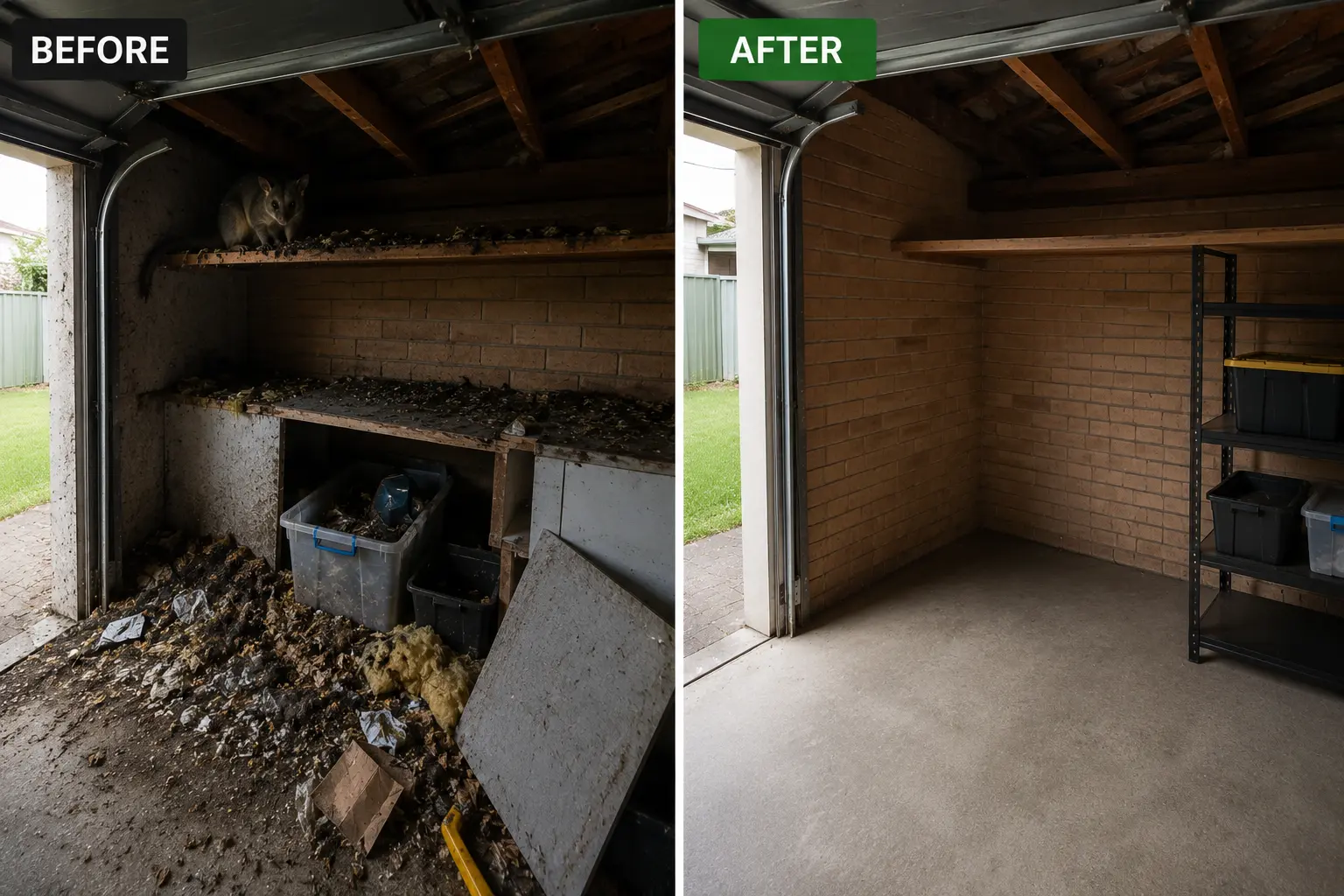 Before & After Possum Removal Near Me
